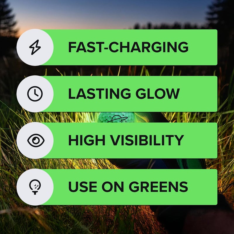 EVERYSWING GOLF Supernova Glow Golf Balls – Rechargeable by UV Flashlight for Night Play, Perfect for Night Golf and Dusk Rounds & Bright, Lasting Glow - Image 5
